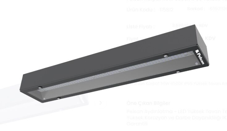 Pelsan Karpat 75 Watt 6500k Led Yüksek Tavan Armatür G3 115811