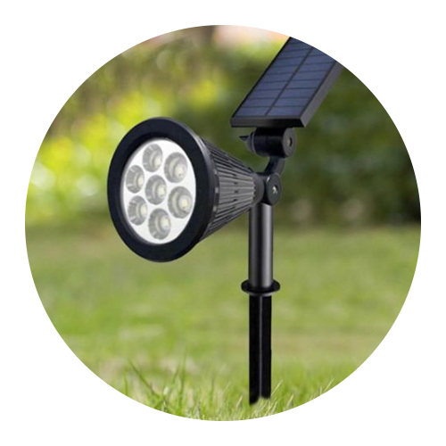 Solar 7 watt Kazıklı Çim Armatürü Yeşil Işık Helios Opto 88-2002Y