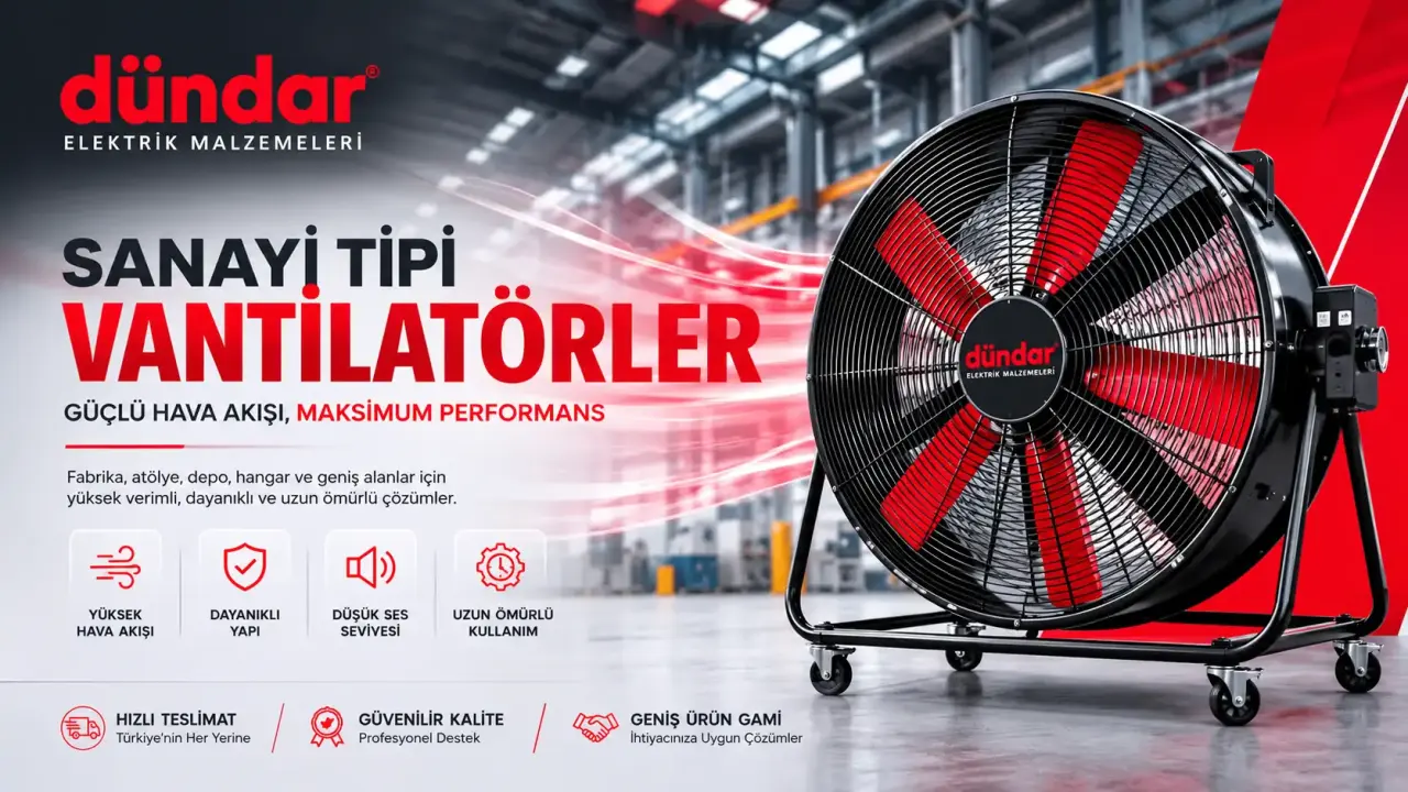 Sanayi Tipi Vantilatör Nedir? Fabrika ve İşletmeler İçin Doğru Model Nasıl Seçilir?