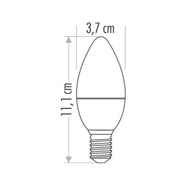 Cata 8 Watt E14 Duy Beyaz Işık 6500K Buji Led Ampul