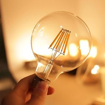 Cata 6 Watt E27 Duy Amber Işık 1800 Kelvin G95 Glop Rustik Led Ampul