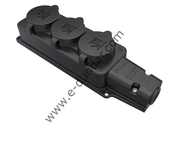 Bemis 1X16 Üçlü Kauçuk Grup Priz BK1-1402-3613