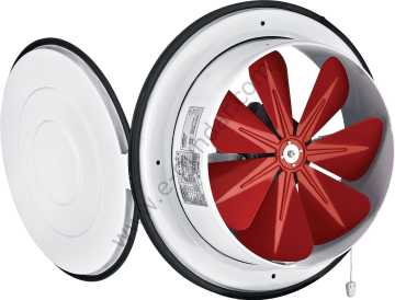 Bahcivan BK 200 (20 cm) Aksiyel Kapaklı Aspiratör
