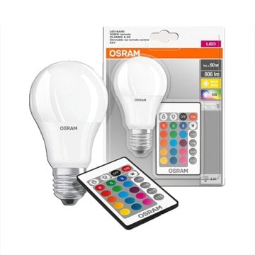 Osram 9 Watt E27 Duy RGB Uzaktan Kumandalı Ampul