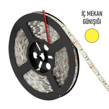 İç Mekan Şerit Led Cata 12V Günışığı 5 Metre Paket CT4481
