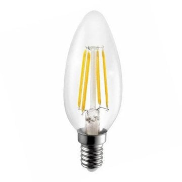 Cata CT-4066 4W Günışığı Edison Led Düz Buji Filament Ampul
