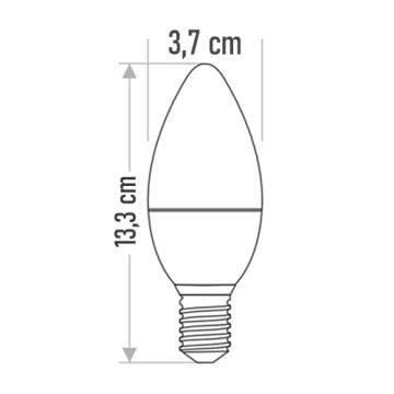 Cata CT-4079 7 Watt E14 Duy 3200K Günışığı Buji Led Ampul