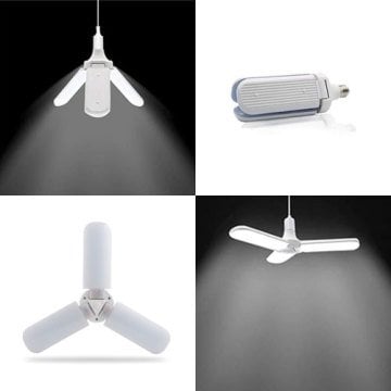 Helios 42 Watt E27 Duy Beyaz Işık 6500 Kelvin 3 Kollu Pervane LED Ampul