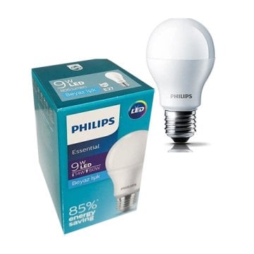 Philips 9 Watt E27 Duy Beyaz Işık 6500 Kelvin Essential Led Ampul