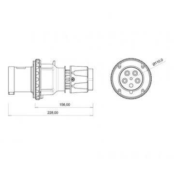 Bemis 5X63A CE NORM Düz Fiş 380V | BC1-4505-2011