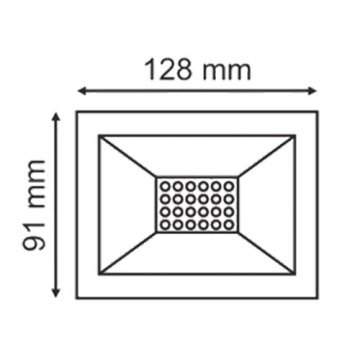 Helios 20W Mikro Radar Sensörlü Beyaz Smd Led Projektör  Beyaz Işık 6500 Kelvin 1600 LümenHS-3821