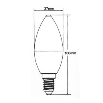 Helios 5 Watt E14 Duy Beyaz Işık 6500 Kelvin Buji Led Ampul