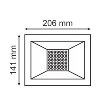 Helios 50 Watt Led Projektör Smd Led Beyaz Işık 6500 Kelvin  4000 Lümen HELI-HS3815/HS-3815