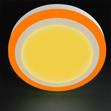 Forlife 23 Watt Sıva Üstü Yuvarlak Led Panel Günışığı+Amber Çift Renk 1840 Lümen