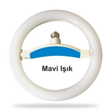 Helios 22 Watt E27 Duy Beyaz+Mavi Işık 6500 Kelvin Simit Ampul