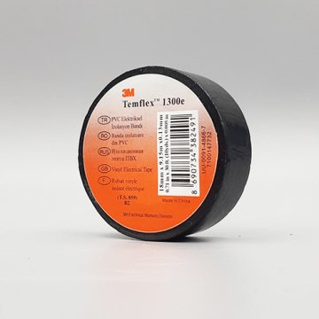 3M 19mm x 10mt. Pvc Elektrik Izole Bant Siyah Izolasyon Bandı