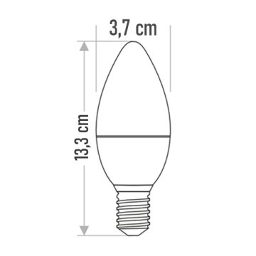 Cata 7 Watt E14 Duy Beyaz Işık 6500K Buji Led Ampul