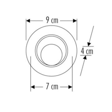 Cata 5 Watt Akik Lal Sıva Altı Led Spot Gün Işığı 3200 Kelvin 450 Lümen