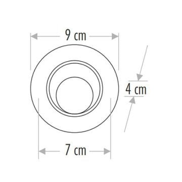Cata 5 Watt Akik Led Spot Armatür 6400K Beyaz Işık CT-5204