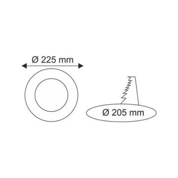 Helios 3 Watt Sıva Altı Led Panel Spot Gün Işığı 3200 Kelvin 270 Lümen
