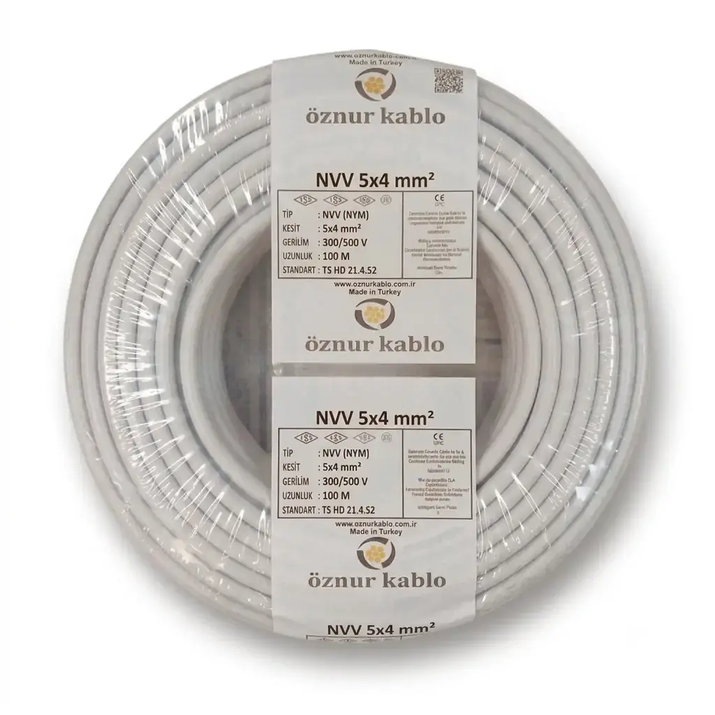 NYM 5x4 Öznur Kablo Antigron 05VV-U, 05VV-R