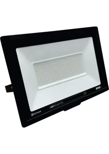 Schuar 300 Watt Led Projektör Eco Slim Beyaz Işık 6500 Kelvin 18200 Lümen SC-1731-B