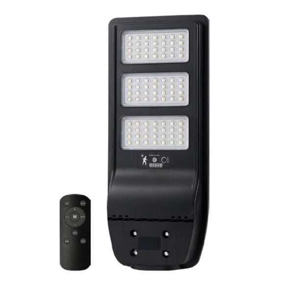 Schuar 300 Watt Solar Sokak Kumandali Armatür Beyaz Işık 6500 Kelvin 3300 Lümen SCHUARY-SC-1733-B