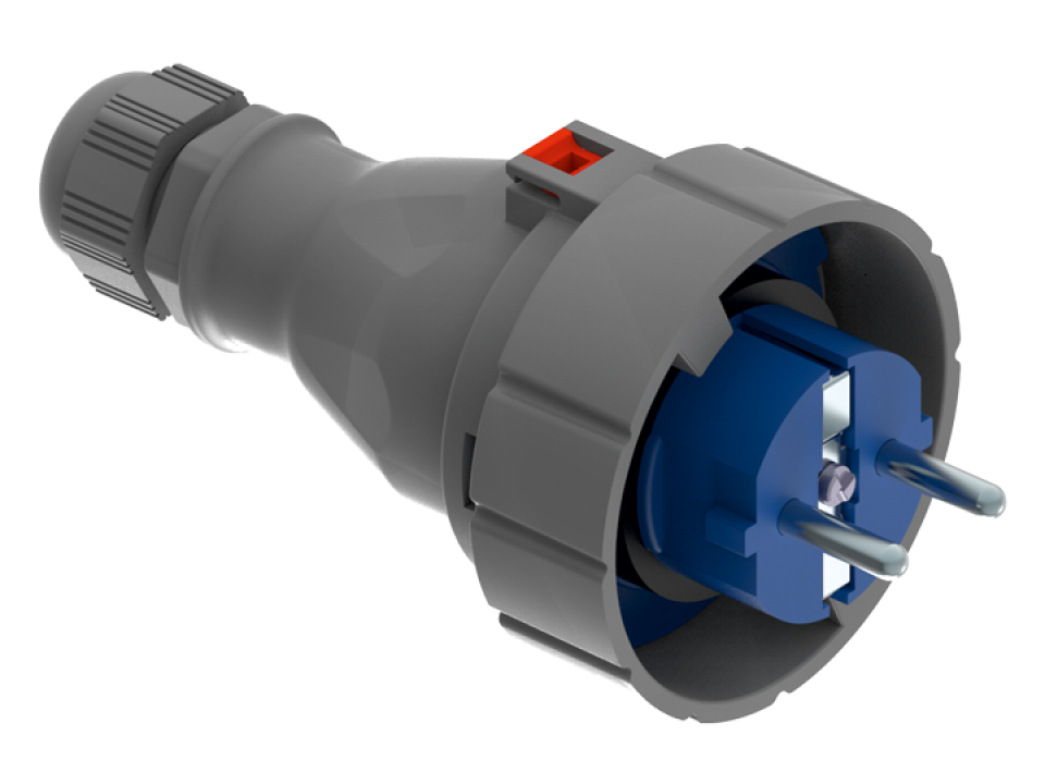 Bemis 1X16A IP68 220 V. DüZ Fiş BS1-1402-7011