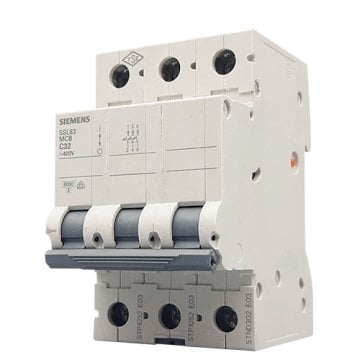 Üç Fazlı Otomat Siemens C 3X32 Amper Sigorta 5SL6332-6YA7