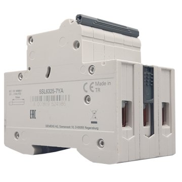 Üç Fazlı Otomat Siemens C 3X25 Amper Sigorta 5SL6325-6YA7