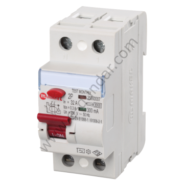 Makel 2x25A 30mA Kaçak Akım Koruma Rölesi MKL34000006