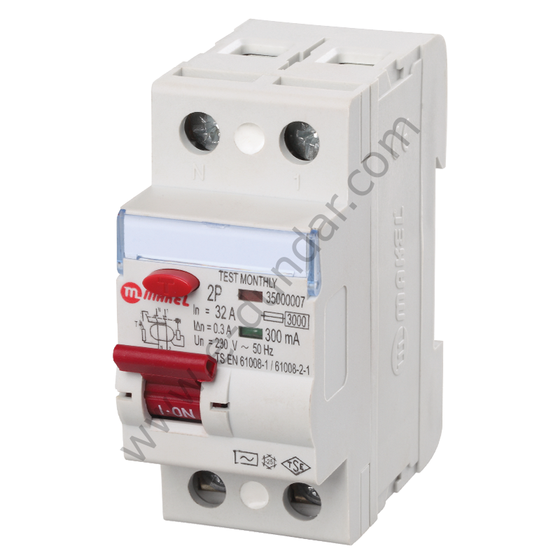 Makel 2x40A 30mA Kaçak Akım Koruma Rölesi MKL34000008