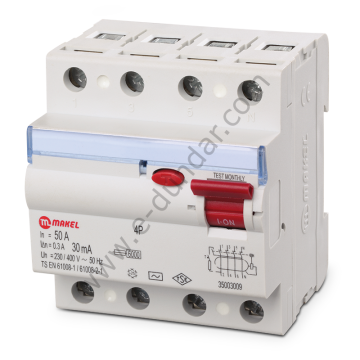 Makel 4x40A 300 mA Kaçak Akım Koruma Rölesi MKL35001008