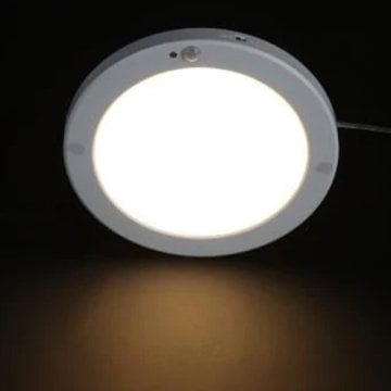 Cata 20 Watt Sensörlü Sıva Üstü Sensörlü Yuvarlak Panel  Beyaz Işık 6500 Kelvin 1500 Lümen